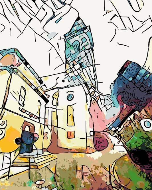 Malen nach Zahlen - Malen nach Zahlen - Kandinsky trifft Gotha, Motiv 2 - by zamart