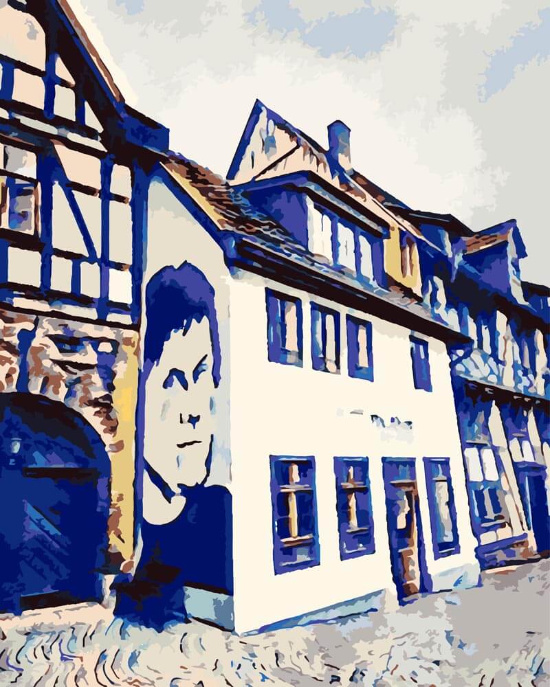 Malen nach Zahlen - Malen nach Zahlen - Luther in Eisenach - by zamart