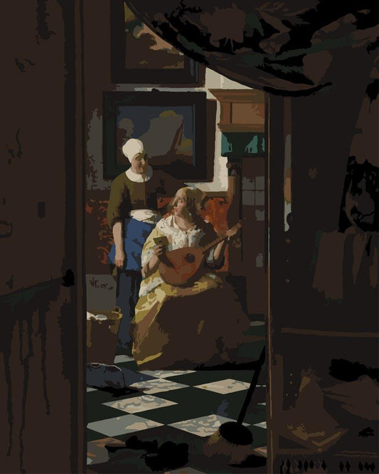 Malen nach Zahlen - Malen nach Zahlen - Der Liebesbrief - Johannes Vermeer