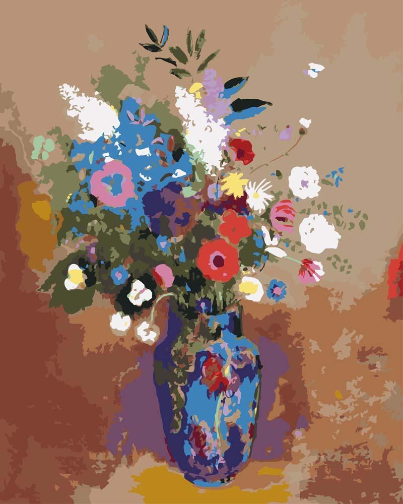 Malen nach Zahlen - Malen nach Zahlen - Blumenstrauß von Odilon Redon