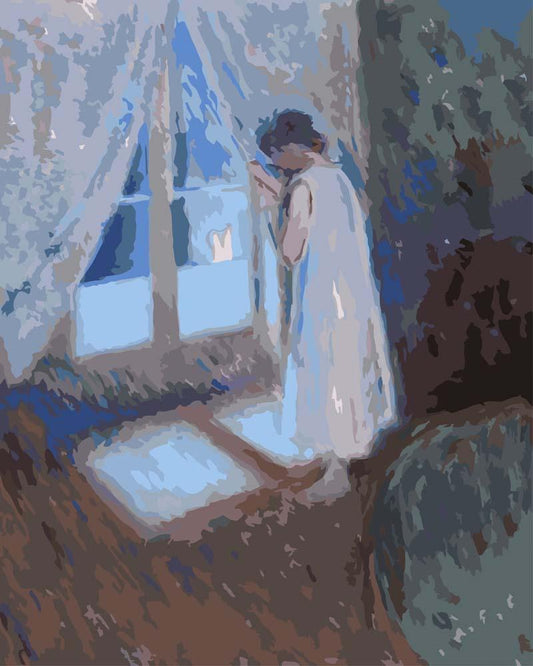 Malen nach Zahlen - Malen nach Zahlen - Das Mädchen am Fenster - Edvard Munch