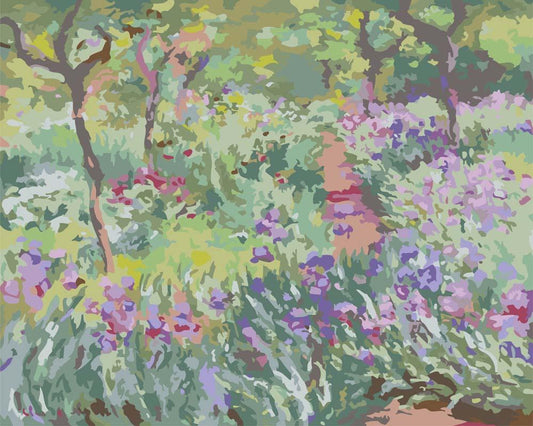 Malen nach Zahlen - Malen nach Zahlen - Der Garten des Künstlers in Giverny - Claude Monet