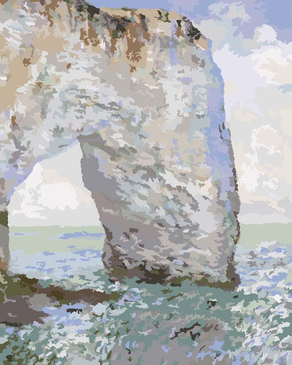Malen nach Zahlen - Malen nach Zahlen - Die Manneporte in Etretat - Claude Monet