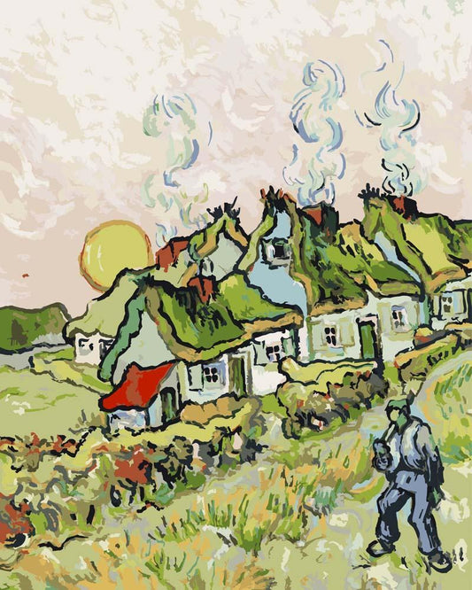Malen nach Zahlen - Malen nach Zahlen - Häuser und Figuren - Vincent van Gogh
