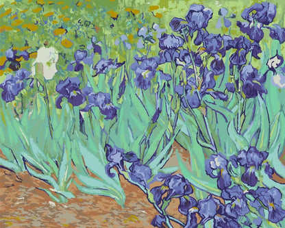 Malen nach Zahlen - Malen nach Zahlen - Irises - Vincent van Gogh