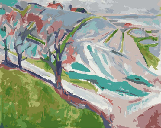 Malen nach Zahlen - Malen nach Zahlen - Landschaft von Kragero - Edvard Munch