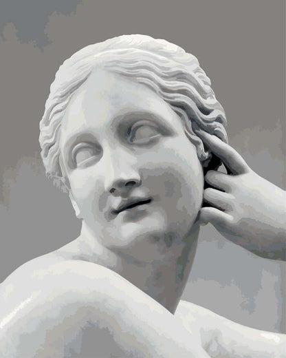 Malen nach Zahlen - Malen nach Zahlen - Liegende Najade von Antonio Canova