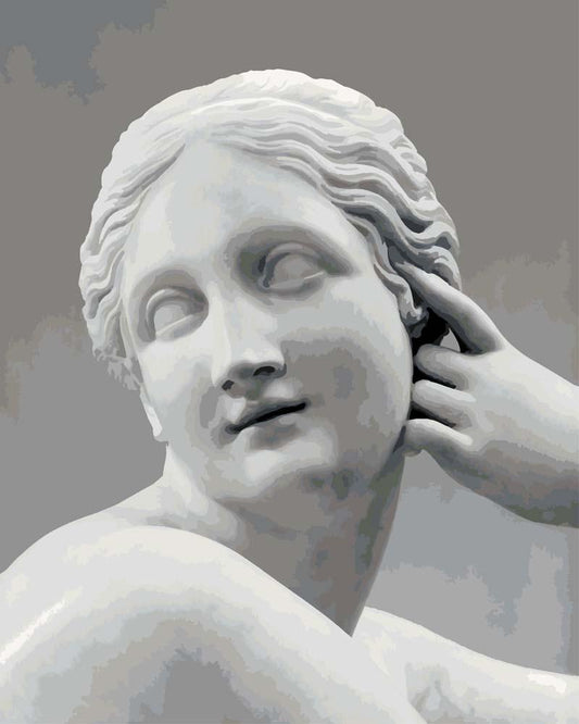 Malen nach Zahlen - Malen nach Zahlen - Liegende Najade von Antonio Canova