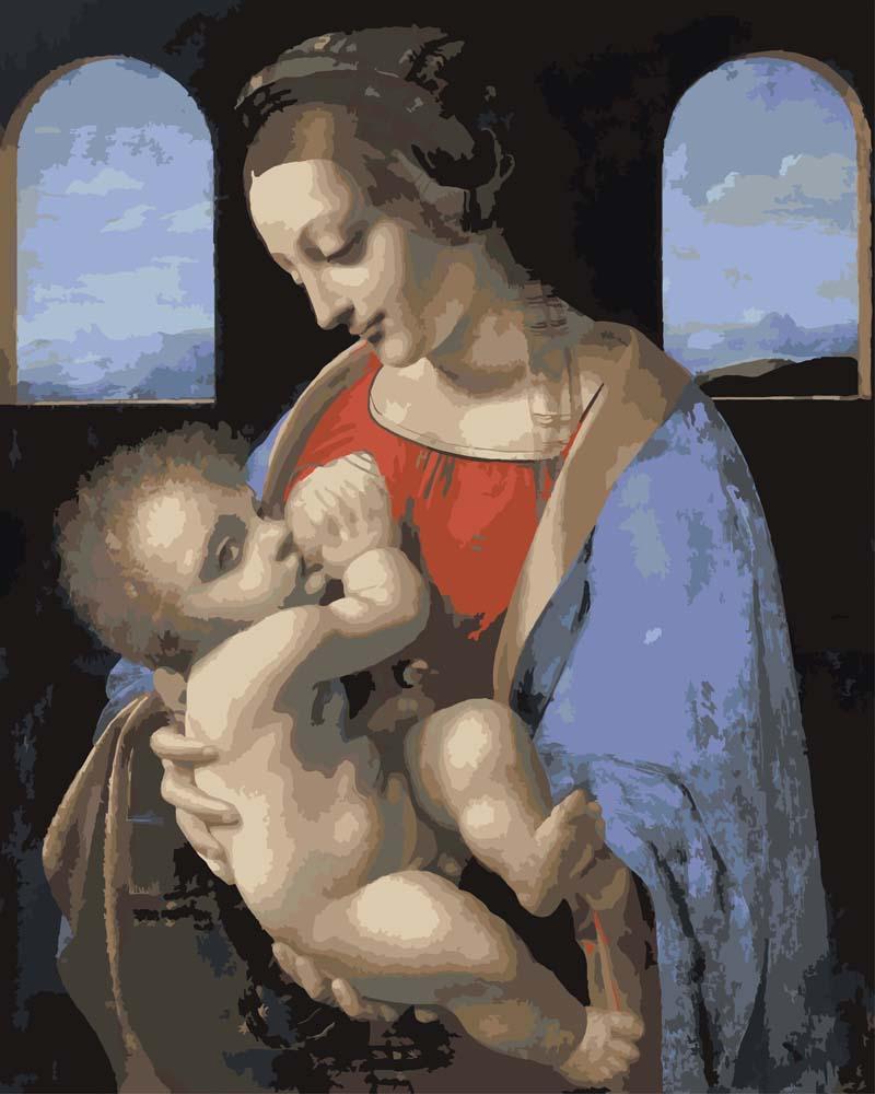 Malen nach Zahlen - Malen nach Zahlen - Madonna Litta - Leonardo da Vinci