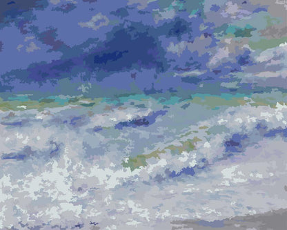 Malen nach Zahlen - Malen nach Zahlen - Meereslandschaft von Pierre-Auguste Renoir