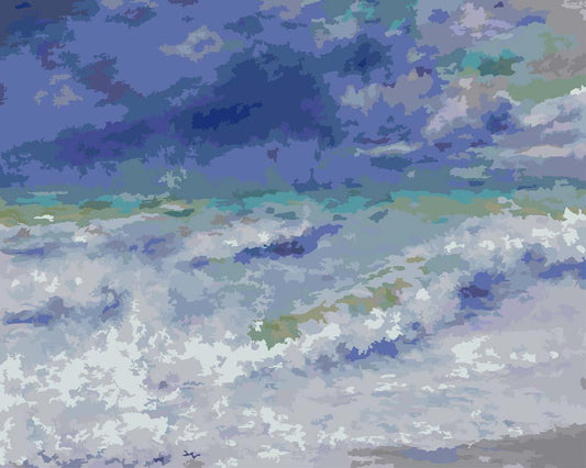 Malen nach Zahlen - Malen nach Zahlen - Meereslandschaft von Pierre-Auguste Renoir