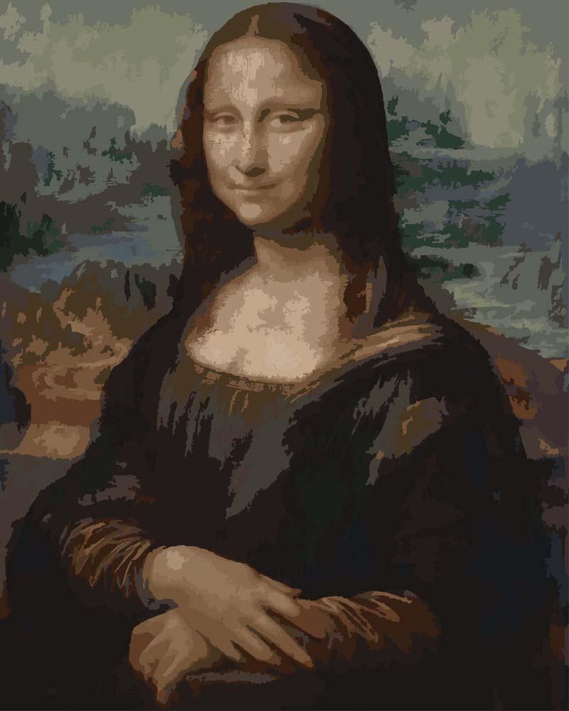 Malen nach Zahlen - Malen nach Zahlen - Mona Lisa - Leonardo da Vinci