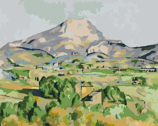 Malen nach Zahlen - Malen nach Zahlen - Mont Sainte-Victoire von Paul Cézanne