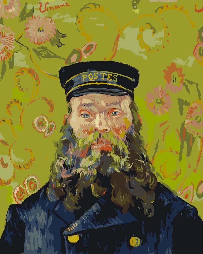 Malen nach Zahlen - Malen nach Zahlen - Porträt des Postboten Joseph Roulin - Vincent van Gogh
