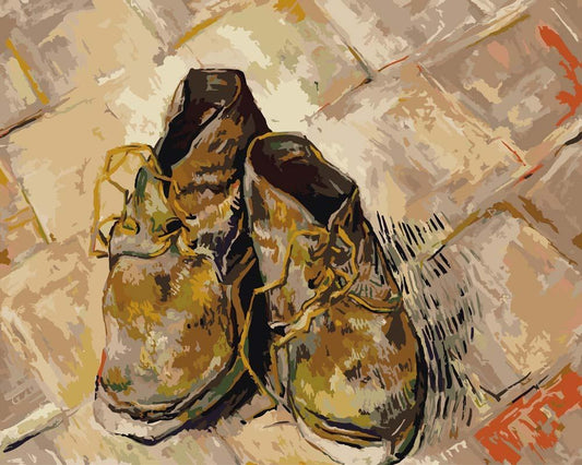 Malen nach Zahlen - Malen nach Zahlen - Schuhe - Vincent van Gogh