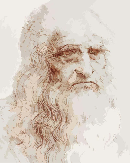 Malen nach Zahlen - Malen nach Zahlen - Selbstportrait - Leonardo da Vinci