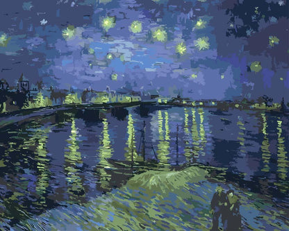 Malen nach Zahlen - Malen nach Zahlen - Sternennacht über der Rhone (Starry Night Over the Rhône) - Vincent van Gogh