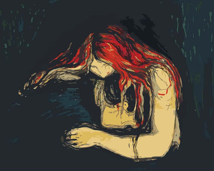 Malen nach Zahlen - Malen nach Zahlen - Vampire II - Edvard Munch