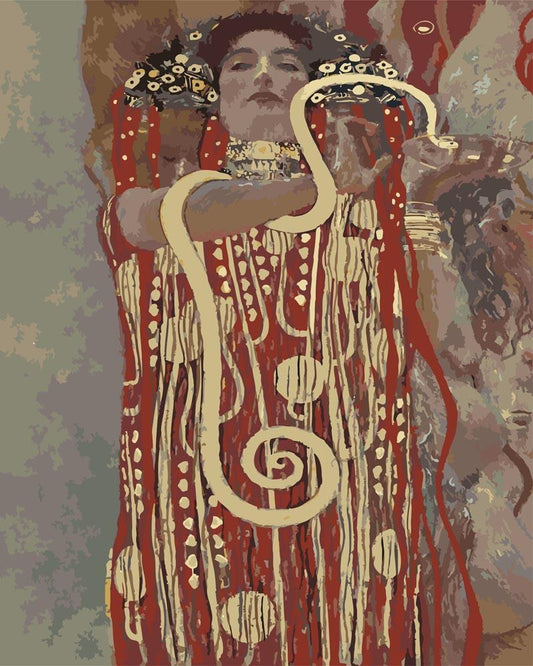 Malen nach Zahlen - Malen nach Zahlen - Hygieia - Gustav Klimt
