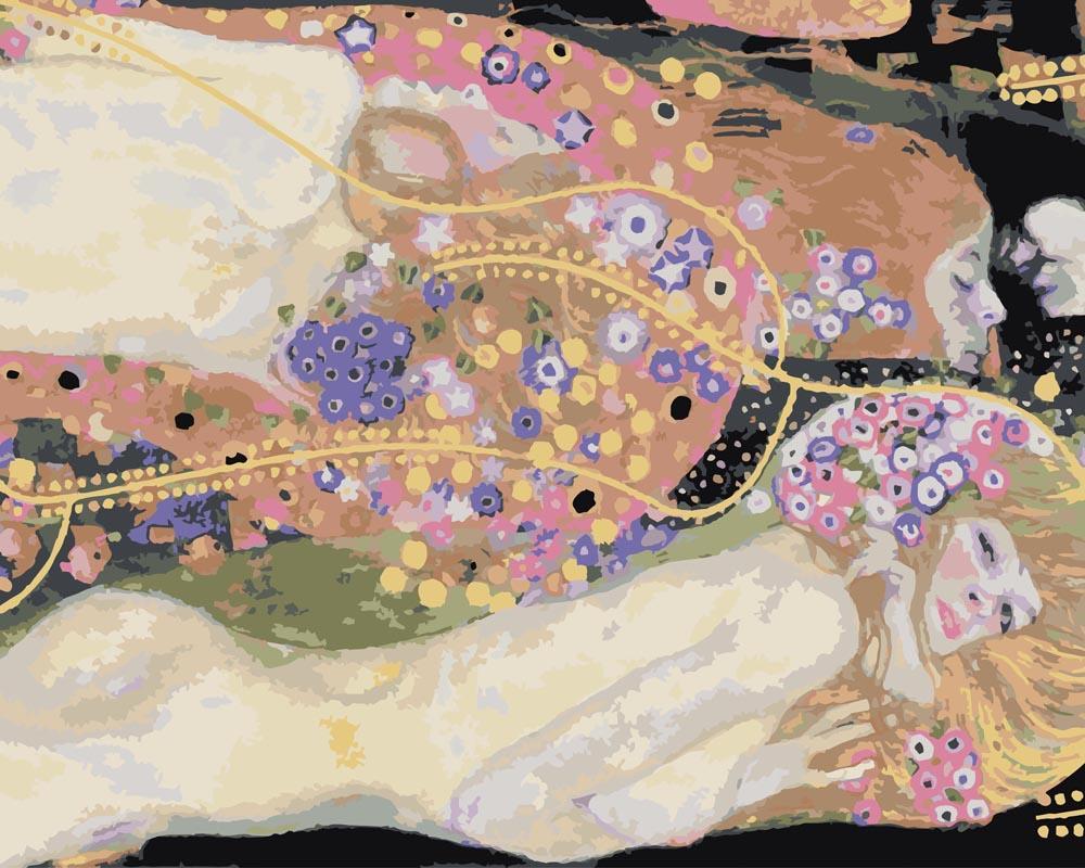 Malen nach Zahlen - Malen nach Zahlen - Wasserschlangen II - Gustav Klimt