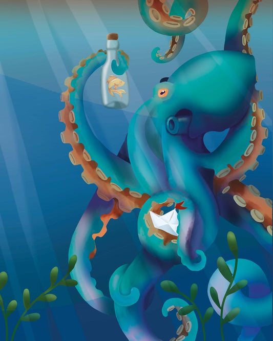 Malen nach Zahlen - Malen nach Zahlen - Oktopus - Artist's Edition - by Anneke Schipper