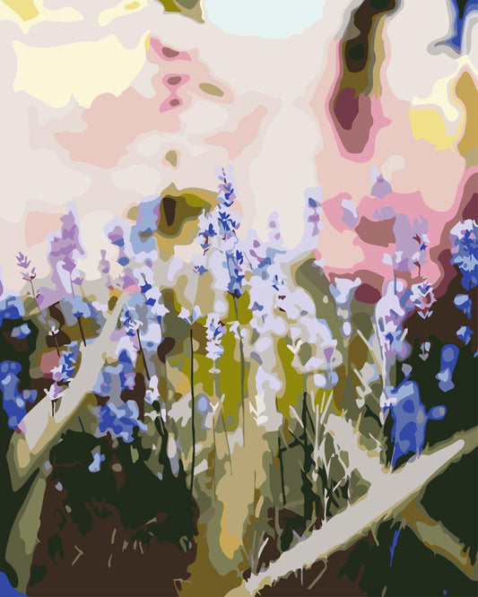 Malen nach Zahlen - Malen nach Zahlen - Lavendel farbenfroh