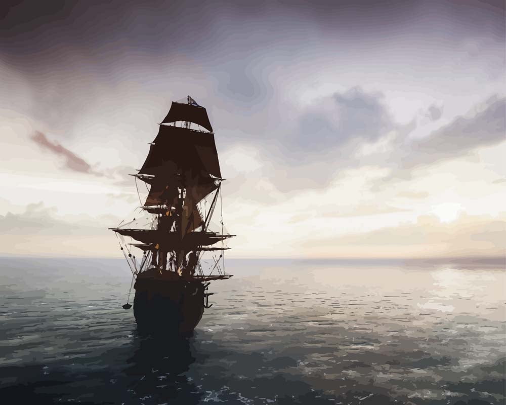 Malen nach Zahlen - Malen nach Zahlen - Piratenschiff