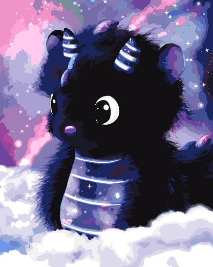 Malen nach Zahlen - Malen nach Zahlen - Kleiner Drache Kosmo - by Tiny Tami