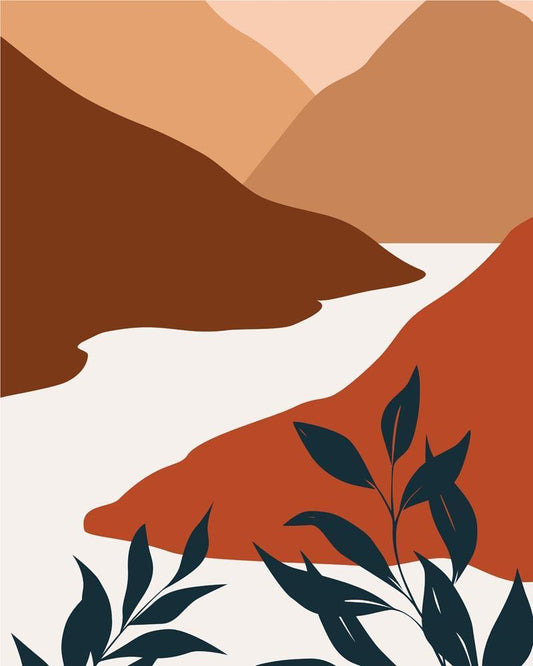 Malen nach Zahlen - Malen nach Zahlen - Landschaft Illustration 20