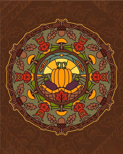 Malen nach Zahlen - Malen nach Zahlen - Mandala - Herbstfarben