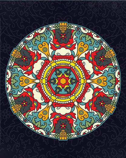 Malen nach Zahlen - Malen nach Zahlen - Mandala - Chinesische Farben