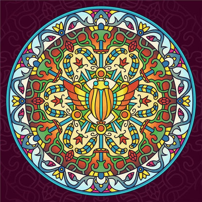 Malen nach Zahlen - Malen nach Zahlen - Mandala - Ägyptische Farben