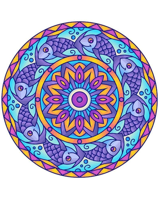 Malen nach Zahlen - Malen nach Zahlen - Mandala - Fisch