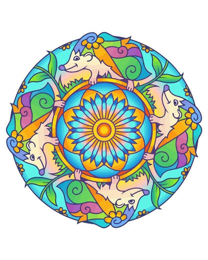 Malen nach Zahlen - Malen nach Zahlen - Mandala - Igel