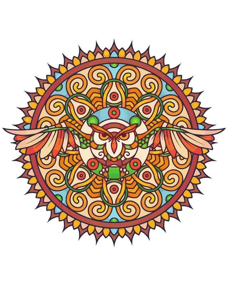 Malen nach Zahlen - Malen nach Zahlen - Mandala - Eule