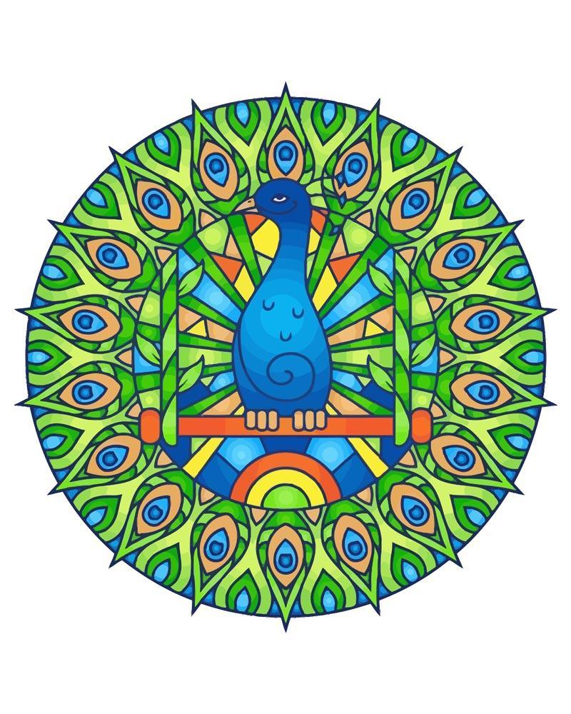 Malen nach Zahlen - Malen nach Zahlen - Mandala - Pfau