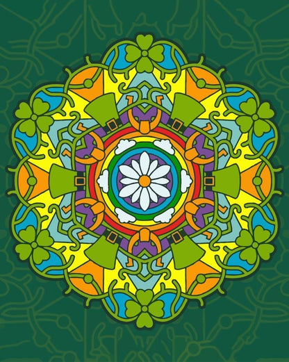 Malen nach Zahlen - Malen nach Zahlen - Mandala - St. Patrick Farbe