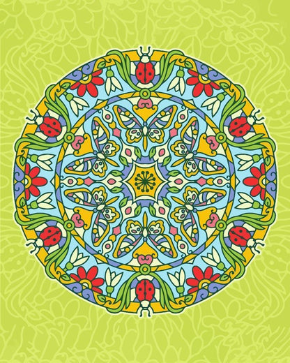 Malen nach Zahlen - Malen nach Zahlen - Mandala - Frühlingsfarben