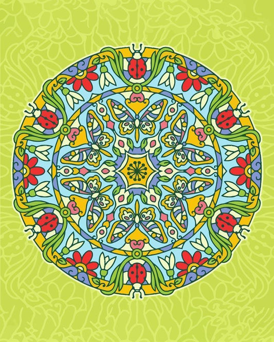 Malen nach Zahlen - Malen nach Zahlen - Mandala - Frühlingsfarben