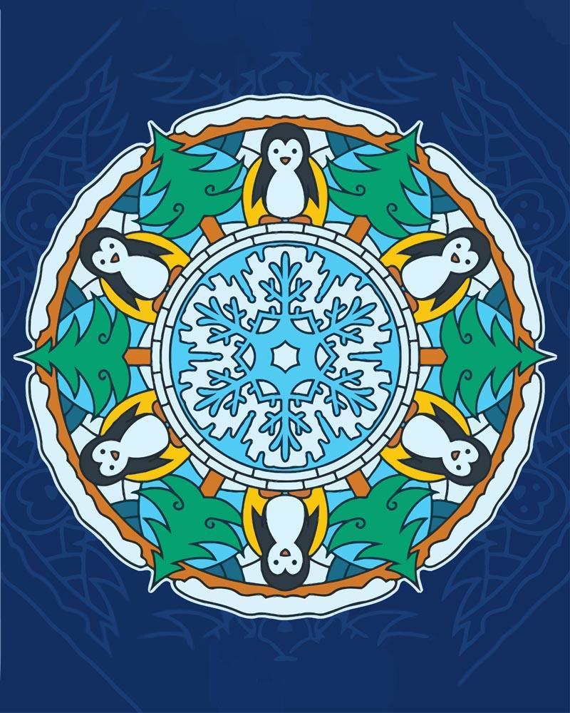 Malen nach Zahlen - Malen nach Zahlen - Mandala - Winterfarben