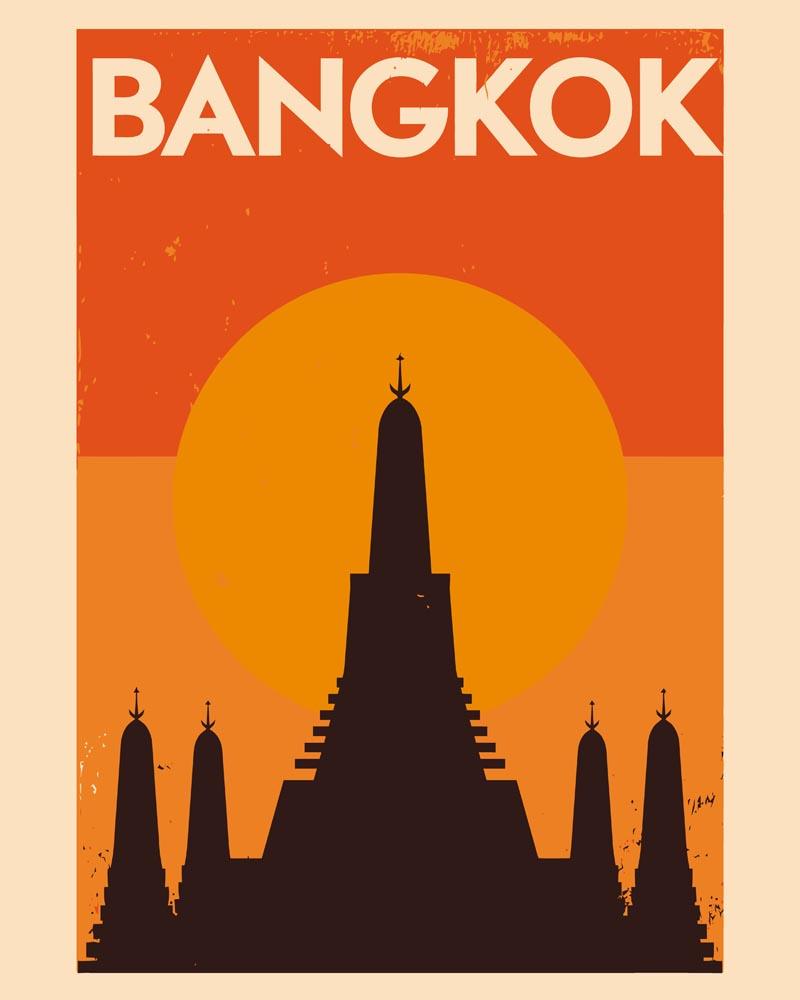 Malen nach Zahlen - Malen nach Zahlen - Retro - Bangkok