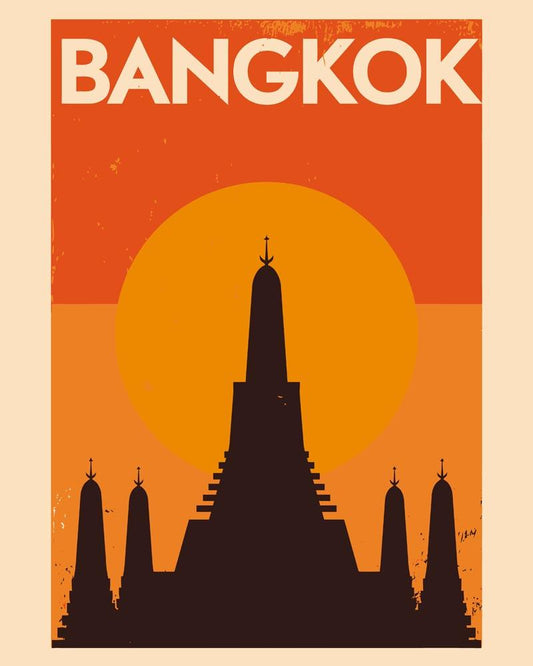 Malen nach Zahlen - Malen nach Zahlen - Retro - Bangkok