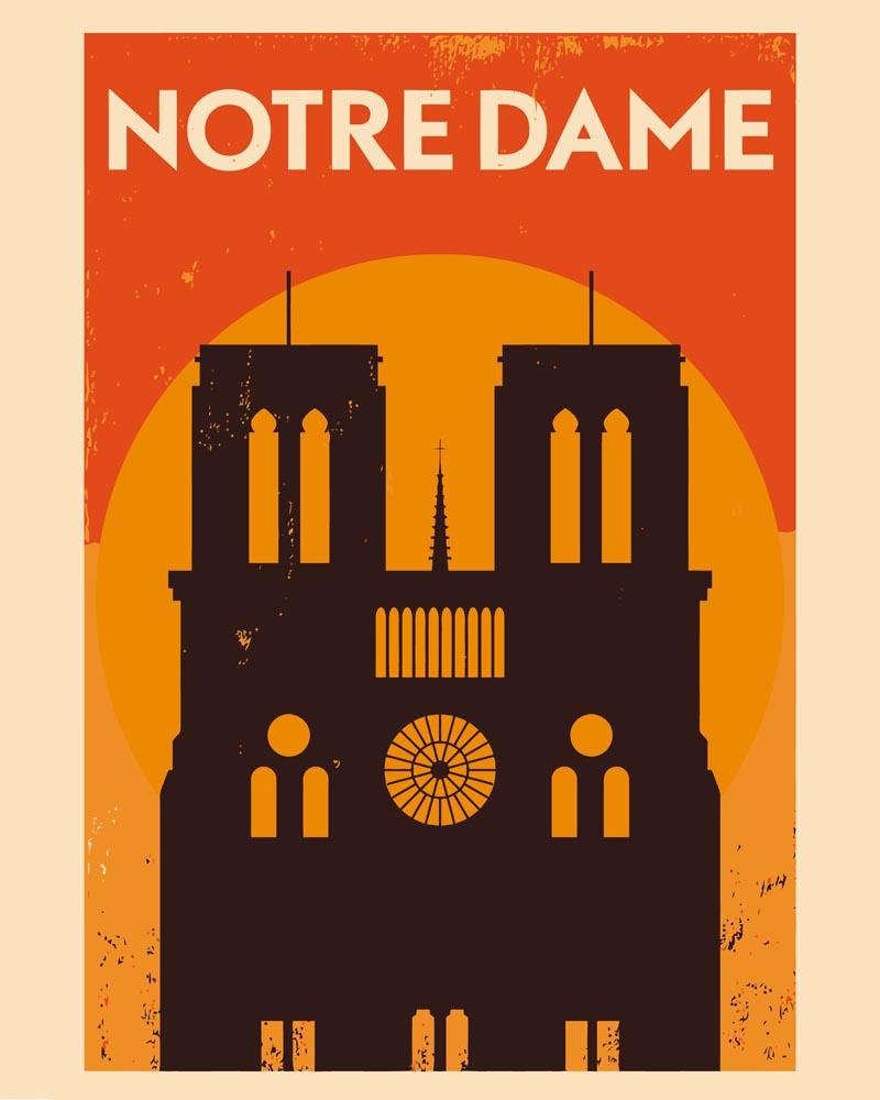 Malen nach Zahlen - Malen nach Zahlen - Retro - Notre Dame