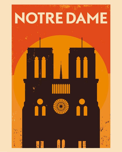 Malen nach Zahlen - Malen nach Zahlen - Retro - Notre Dame