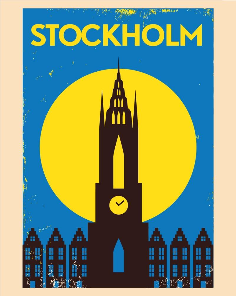 Malen nach Zahlen - Malen nach Zahlen - Retro - Stockholm