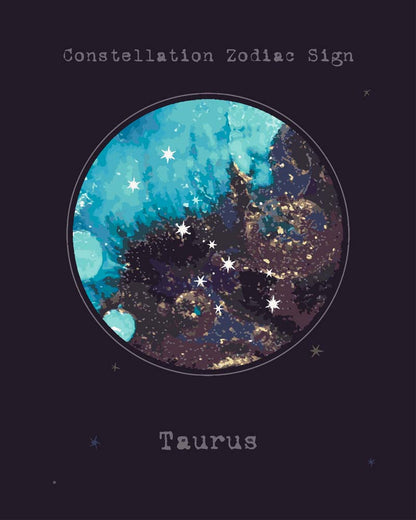 Malen nach Zahlen - Malen nach Zahlen - Sternzeichen - Taurus - Stier