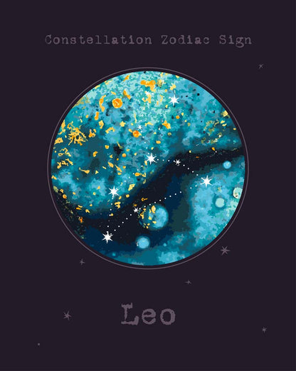 Malen nach Zahlen - Malen nach Zahlen - Sternzeichen - Leo - Löwe