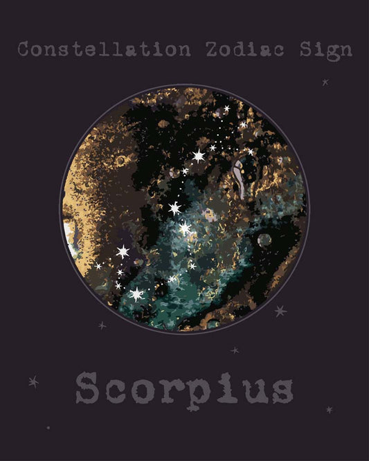 Malen nach Zahlen - Malen nach Zahlen - Sternzeichen - Scorpius - Skorpion