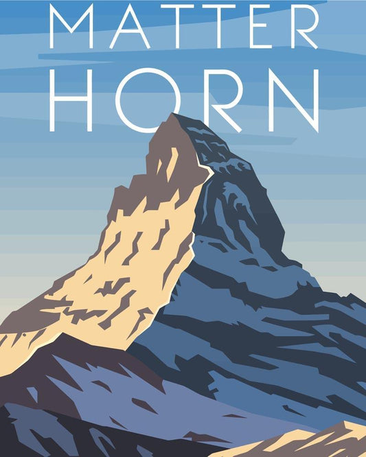 Malen nach Zahlen - Malen nach Zahlen - Travel - Matterhorn