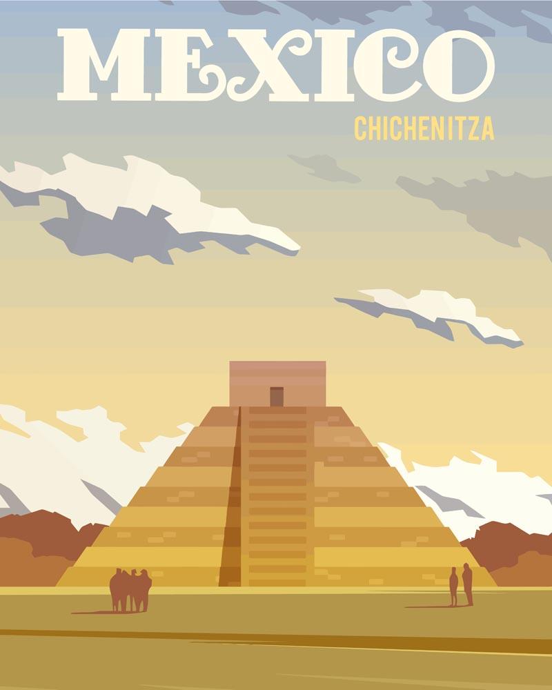 Malen nach Zahlen - Malen nach Zahlen - Travel - Mexiko